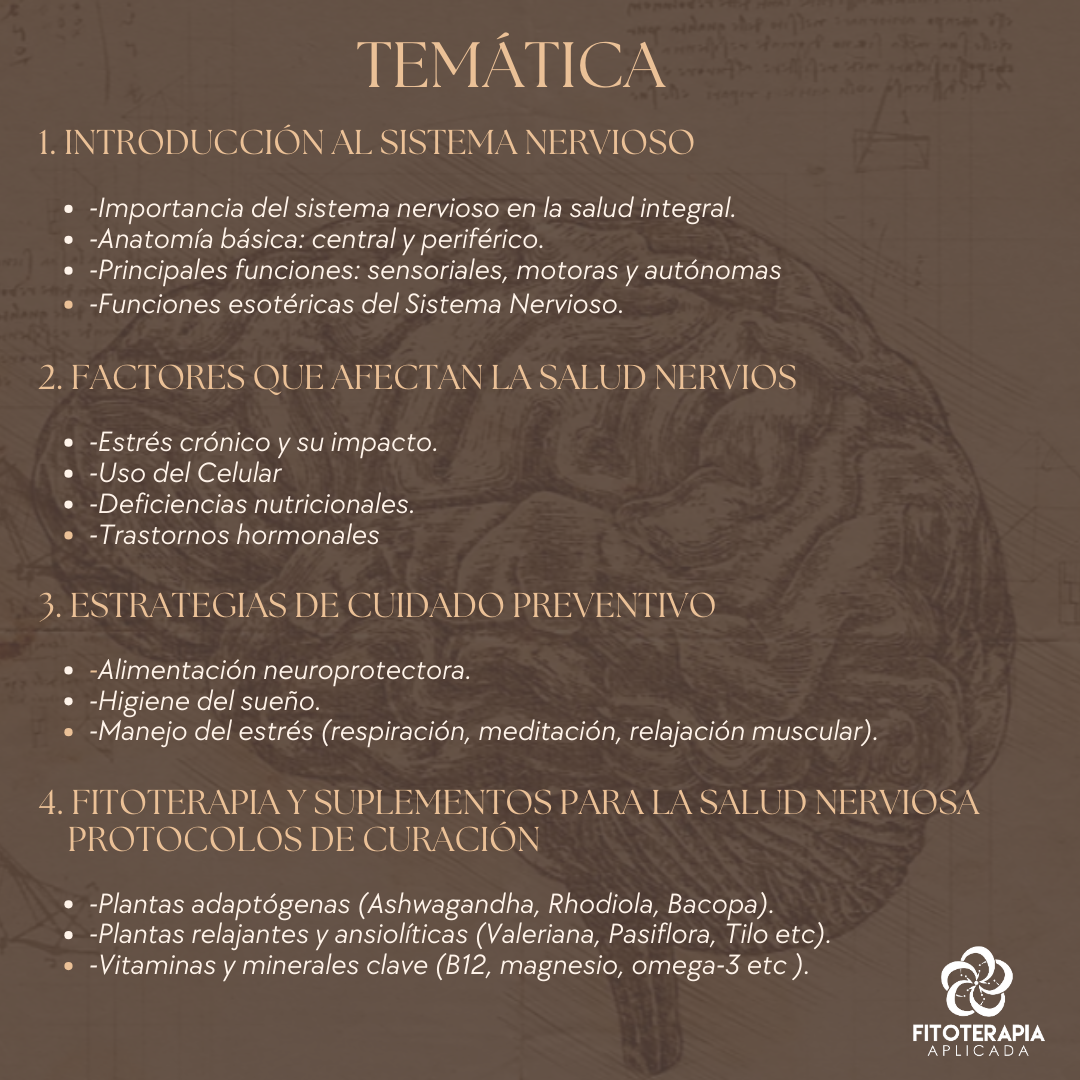 Curso Fitoterapia clínica para :Trastornos de ansiedad, sueño y depresión