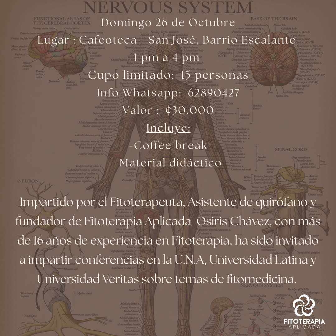 Curso Fitoterapia clínica para :Trastornos de ansiedad, sueño y depresión