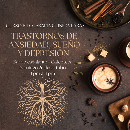 Curso Fitoterapia clínica para :Trastornos de ansiedad, sueño y depresión